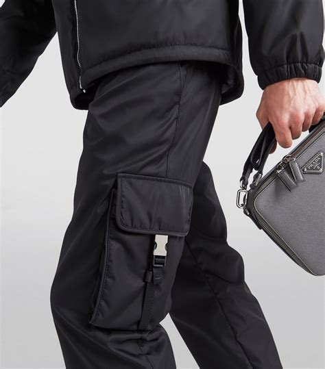 prada re nylon trousers|prada cargo trousers.